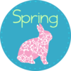 Spring With Bunny Clip Art